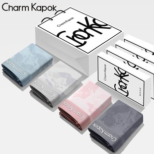 CharmKapok男士内裤2026新款纯棉100%全棉裆抗菌四角平角短裤礼盒