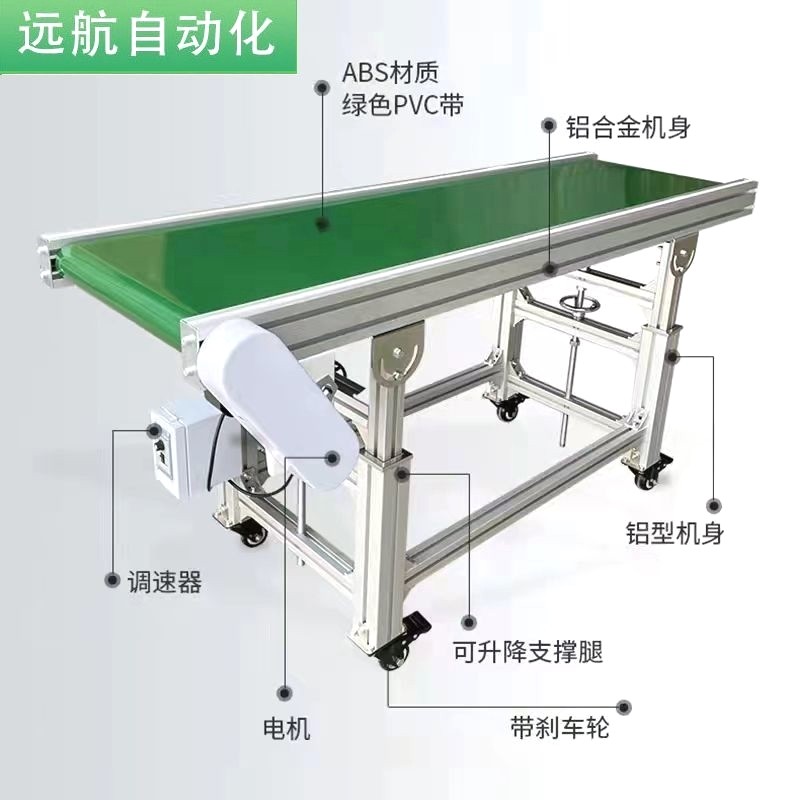 流水线输送机输送带食品传送带爬坡机皮带小型升降机全小型输送机