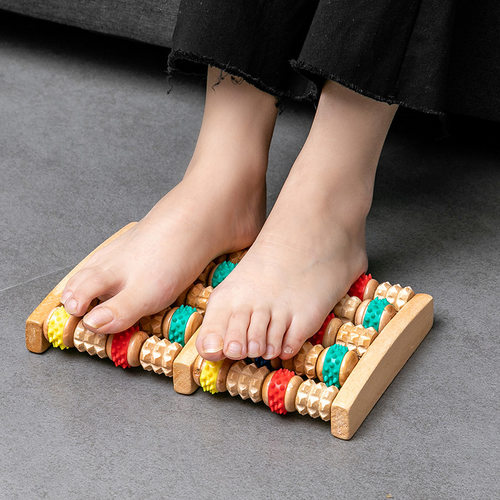 foot massage roller wooden foot massager solid wood foot a