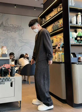 小宇爱穿搭58106-58107秋冬加厚松弛感时尚舒适立体剪裁休闲套装