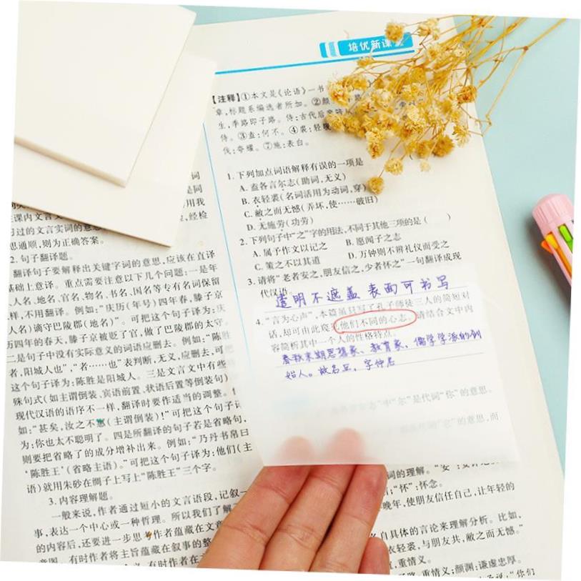 transparent sticky note 透明便利贴即时贴 memo notes 便签贴