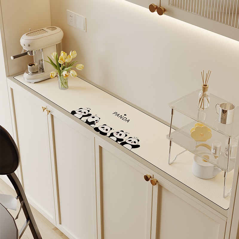 皮革桌布新款餐边柜电视柜台面保护桌垫玄关鞋柜防尘桌面保护垫子