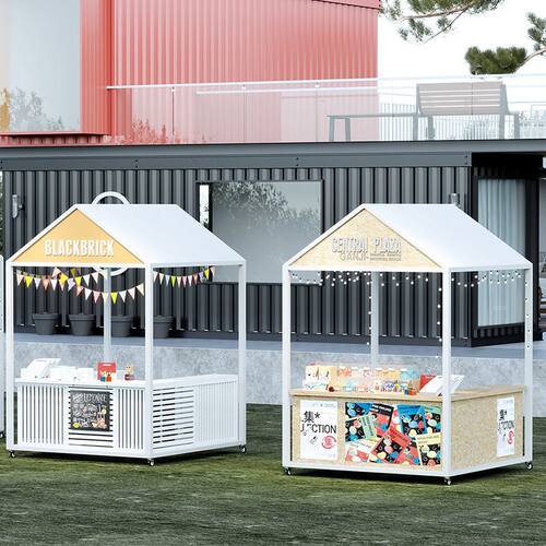 户外集市活动摆摊架夜市美食小吃架商场促销展示架可移动摊位架