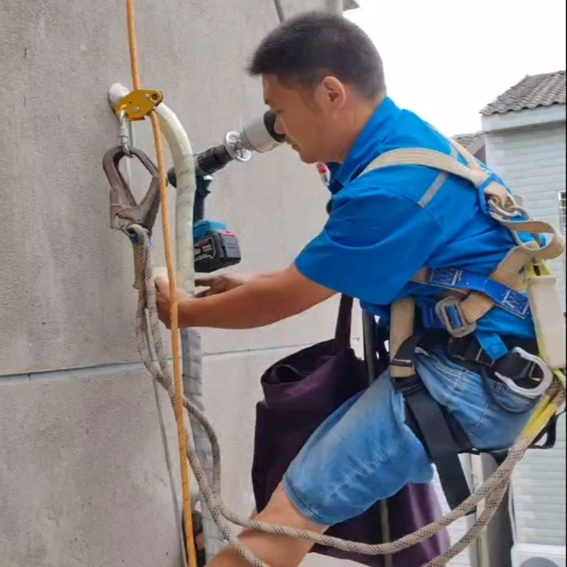 六代龙源龙速降款外墙吊板电升缓降器防恐慌新款全程防坠落爬绳机