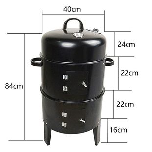 烧烤炉木炭家用烟熏炉户外烤腊肉双层烧烤架烤串炉烟熏炉家用室内