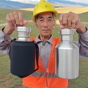 工地上班专用大容量水壶正品304不锈钢单层冷水壶加厚食品级茶壶
