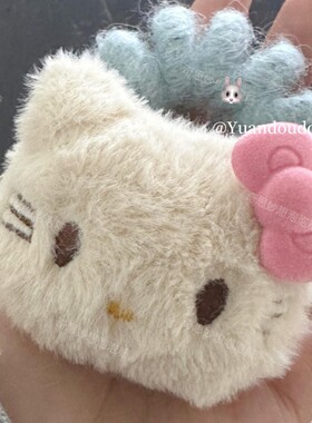 秋冬可爱甜美卡通kitty原创头绳电话线发圈复古卡哇伊发夹发饰