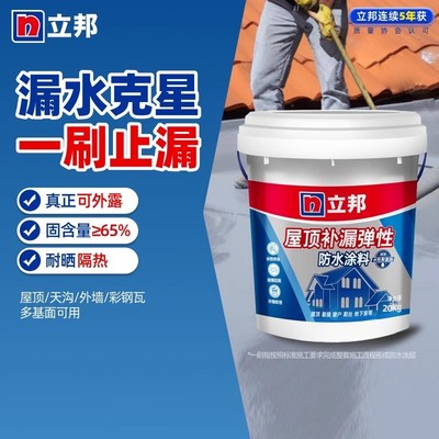 立邦屋顶补漏防水胶房顶楼顶密封堵漏材料聚氨酯外墙裂缝专用涂料