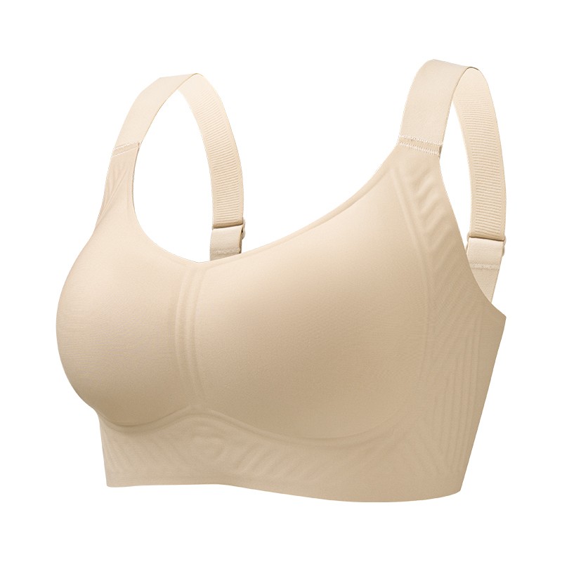 【大胸显小】果冻舒适无痕宽肩带全罩杯欧若风 空调杯 纸片人