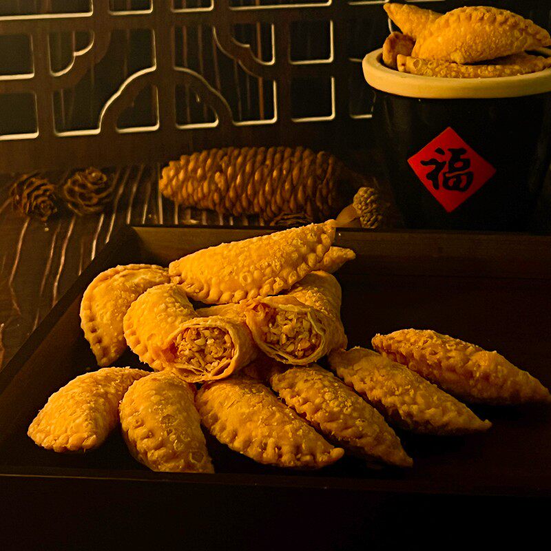 阳江旺通炒米饼粉酥小酥角小油角传统手工椰蓉酥角阳江特产