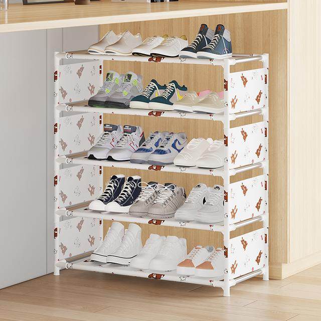 鞋架子简易多层家用门口收纳防尘鞋柜寝室学生宿舍多功能置物架