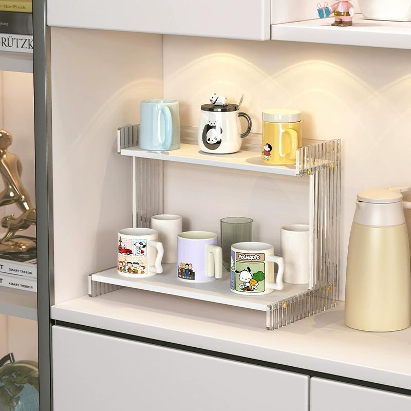 杯架杯子收纳置物架家用高档桌面茶杯架子茶具收纳架餐边柜水杯架