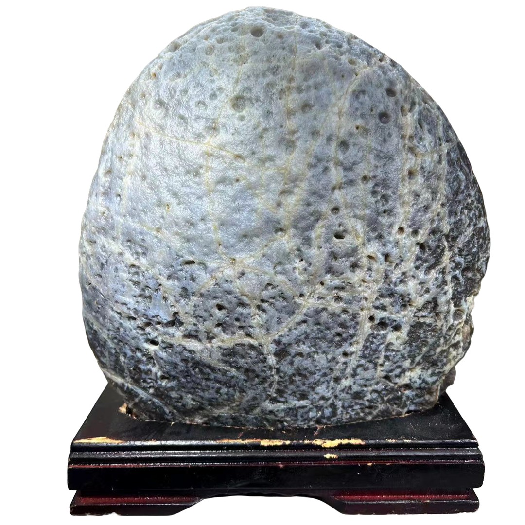 《石上叁生》阿拉善奇石摆件戈壁石阿拉善戈壁沙漠漆戈壁盆景小摆