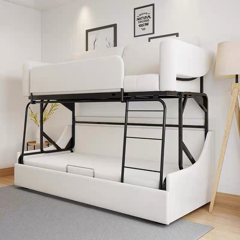 香港包邮沙发床上下铺双层床小户型客厅多功能两用布艺折叠梳化床