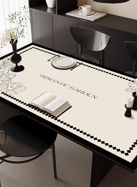 美式复古桌垫防水防油桌布写字台桌面垫电视机柜垫餐边柜鞋柜台垫