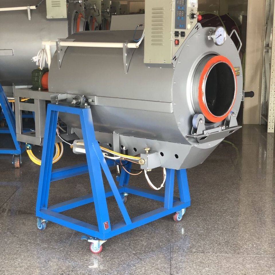 杀青机茶叶炒茶机小型家用滚筒式煤气杀青机 全自动杀青机械设备