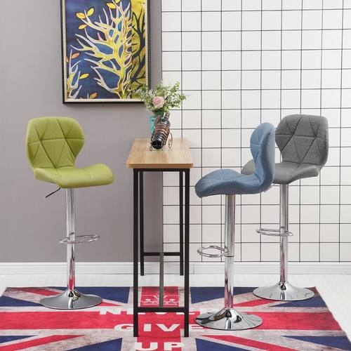 吧台椅旋转升降椅现代简约家用靠背椅子酒吧椅高脚凳前台收银椅