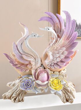 现代简约时光之舞北欧家居书房树脂装饰品玄关工艺品摆件客厅创意