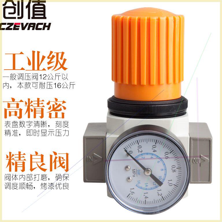 可定制气动精密调压阀高压16空气可调式减压阀洗车机过滤器调节kg