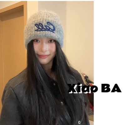 Caee原创针织帽大头围休闲冬季秋冬帽子女针织帽时尚保暖百搭加厚