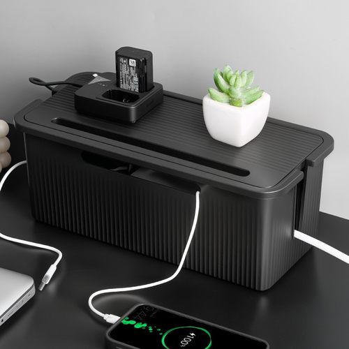 插排插座插线板收纳盒电源线数据线充电器电线收纳神器桌面集线器