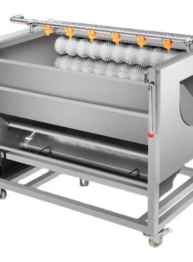 商用全自动土豆清洗清洗机红薯芋头生姜萝卜莲藕清洗脱皮机厂家