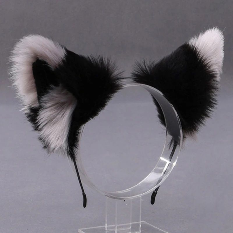Lolita  Animal Cat Fox Ear Hair Hoops Cosplay Faux Fur