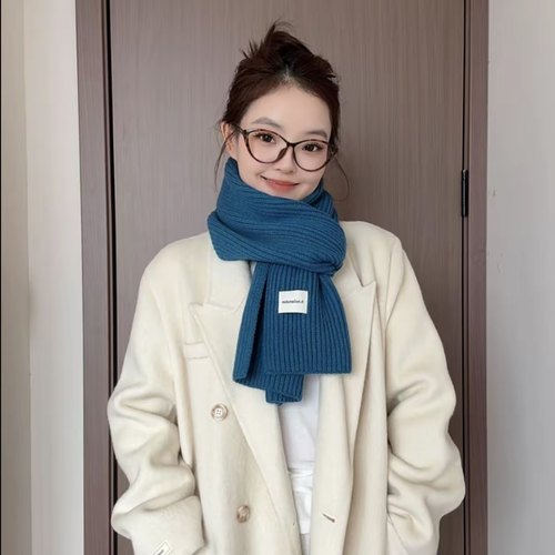 冬季ins围巾女冬季百搭情侣款男女同款围脖保暖韩版加厚保暖we50