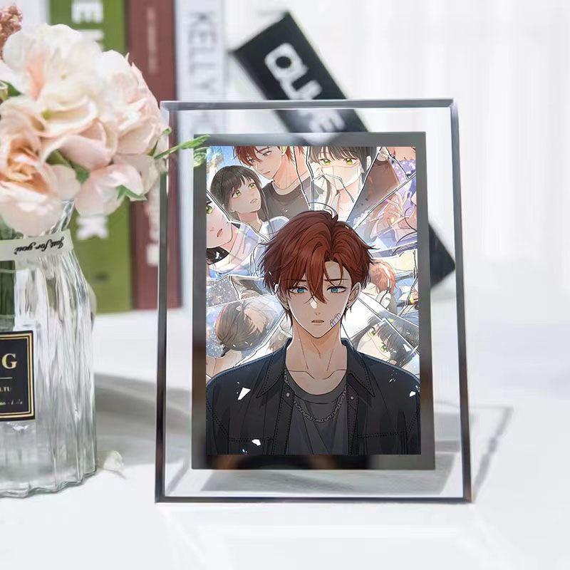 我就是想蹭你的气运水晶相框二次元动漫周边摆台定制照片生日礼品
