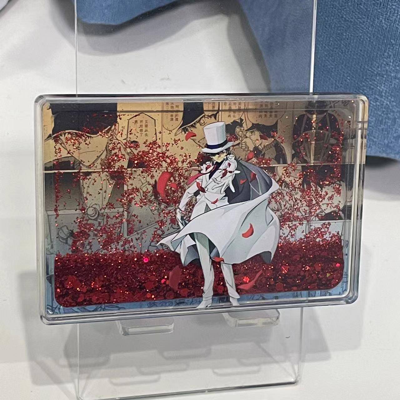 自制名侦探柯南怪盗基德周边流沙麻将成品卡砖安室透小哀琴酒流沙