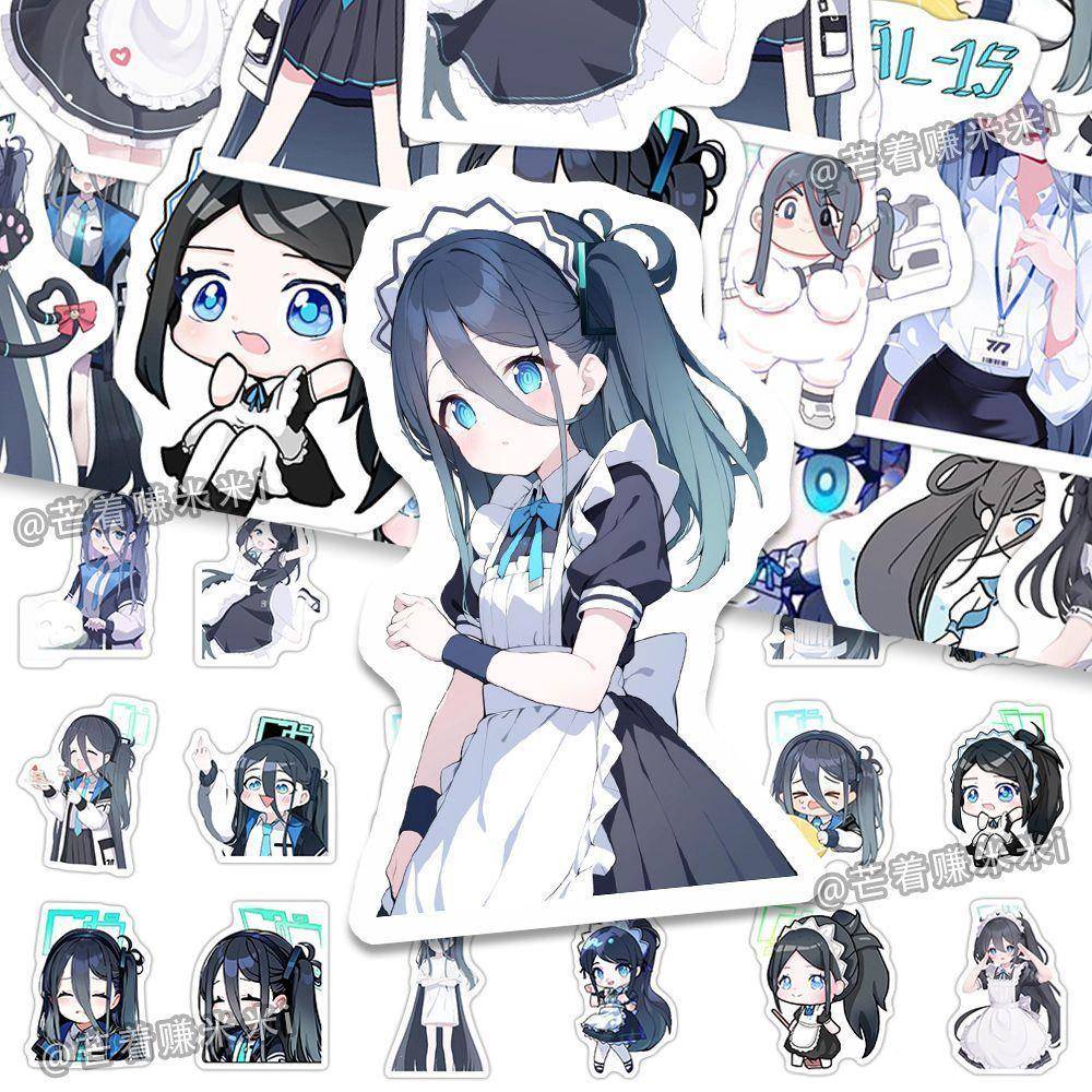 半价【9无品牌\/6张碧蓝档案贴天童爱丽丝画装饰电脑手机行李】箱