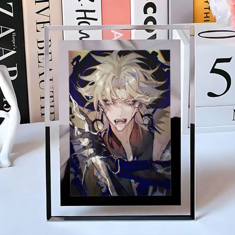 阴阳师须佐之男周边水晶相框房间装饰小众摆件高级透明摆台
