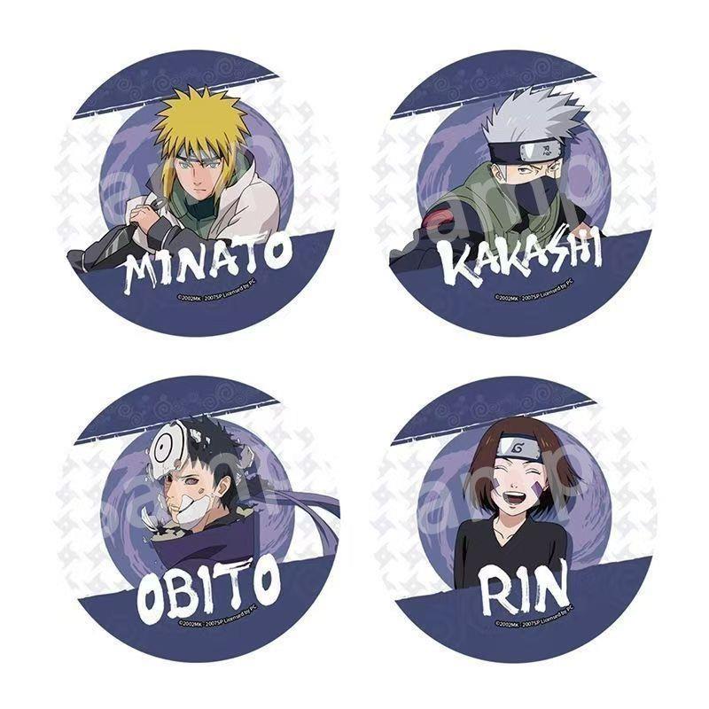 新款火影忍者徽章吧唧琳带土卡卡西四代目波风水门木叶谷子动漫周