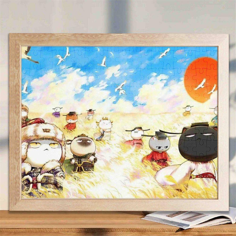 如果历史是一群喵拼图小尺寸1000片木质带相框卡通益智玩具儿童生