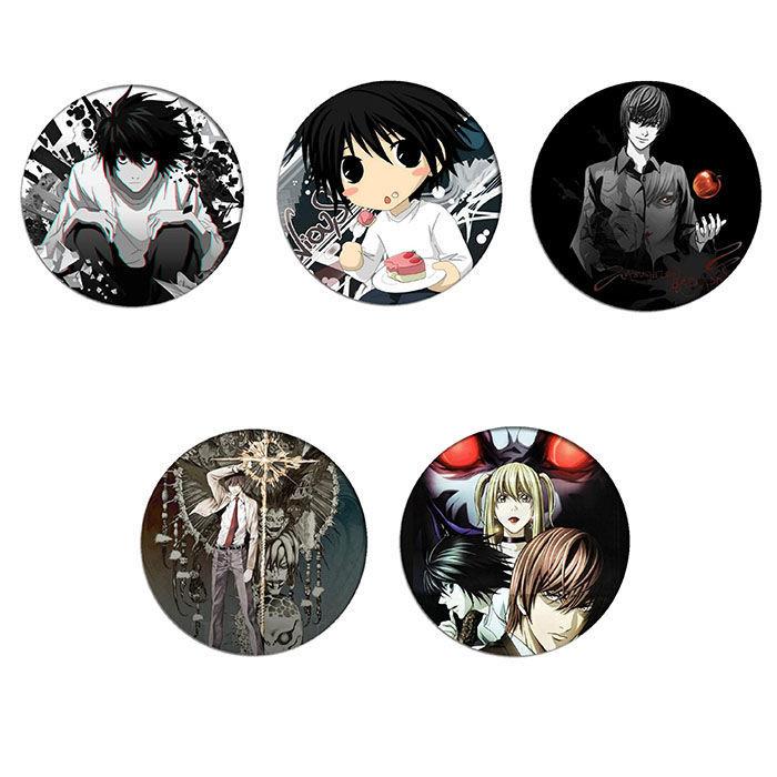 Death note死亡笔记动漫夜神月魅上照徽章58mm马口铁