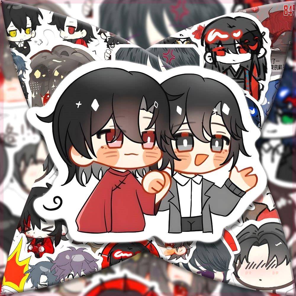 130张我不是戏神小说周边经典角色卡通可爱装饰手账本手机贴纸DIY