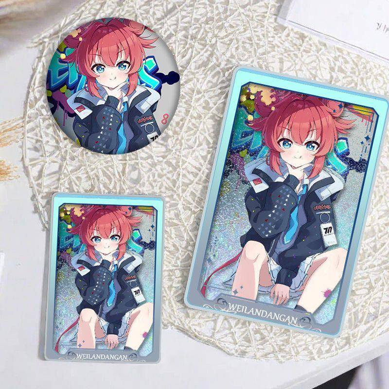 蔚蓝档案小涂真纪流沙麻吧唧徽章周边亚克力砖立牌学生生日礼物