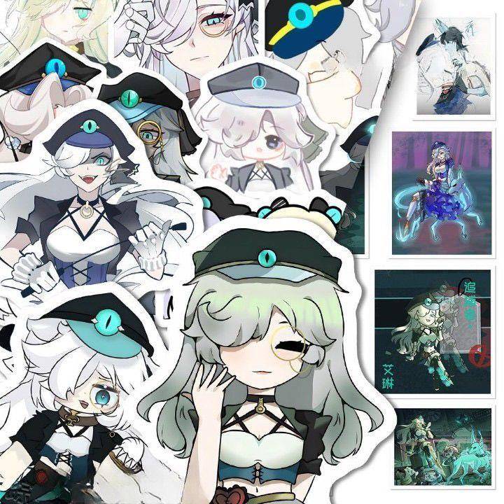 魔警艾琳贴纸蛋仔派对逃出惊魂夜人物角色物料diy装饰笔记本粘贴