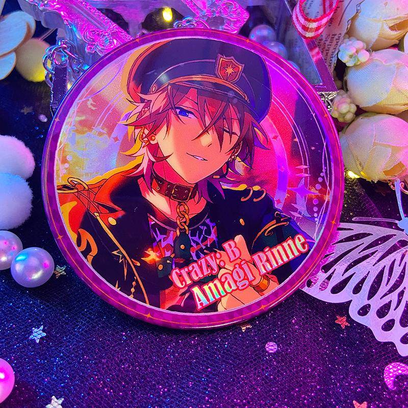 偶像梦幻祭原创同人周边双闪吧唧徽章朔间零天城燐音月永雷礼物