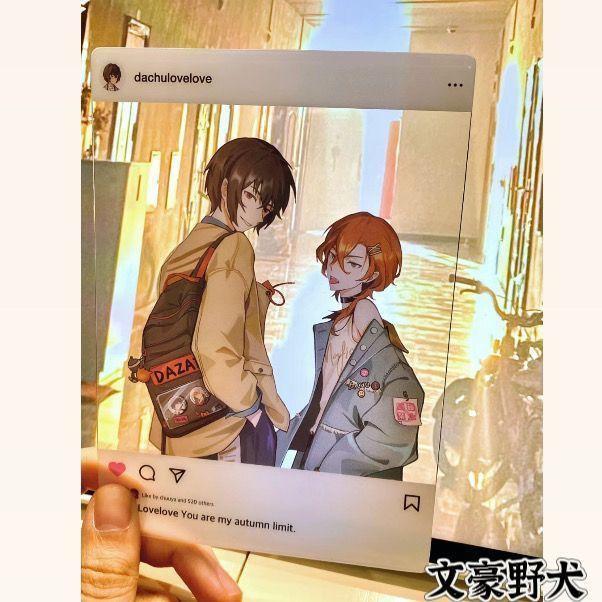 小红书同款动漫周边文豪野犬亚克力透卡高颜值送朋友闺蜜