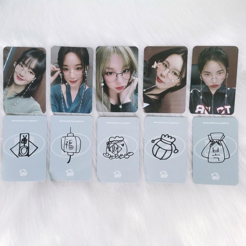 正品 gidle 女娃 sr4.0 星河特卡签售眼镜造型 默认瑕