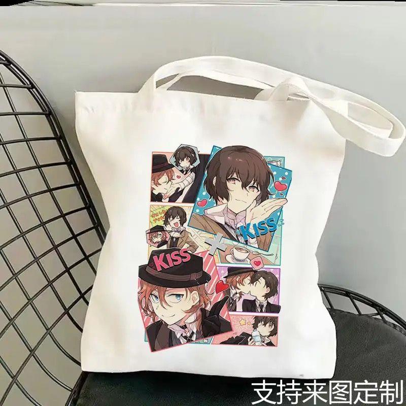 新款文豪野犬动漫高颜值帆布包学生中原中也周边外出百搭单肩包大