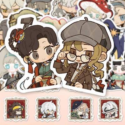 120张Q版重返未来1999维尔汀梅兰尼埃兹拉贴纸笔记本封口贴画防水