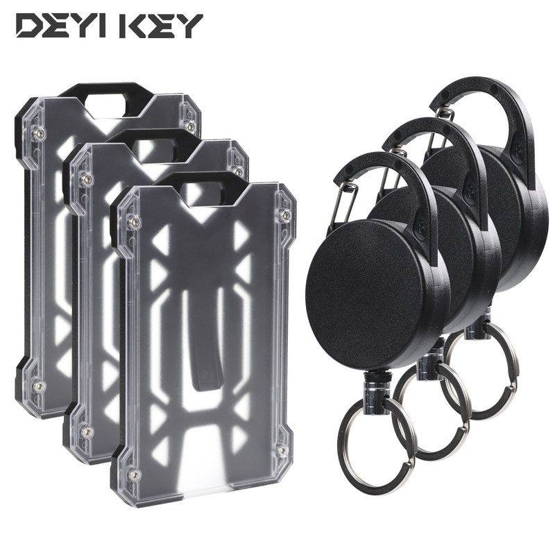 户外伸缩卡套易拉扣钢丝登山快速挂扣防丢胸卡小配件黑色拉扣工牌,文具电教/文化用品/商务用品,卡套/证件套,淘宝优惠券,粉丝福利购,淘宝优惠卷