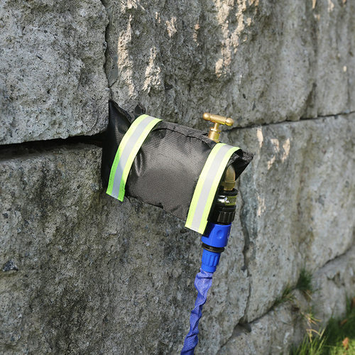跨境新款皮革户外水龙头防冻罩 420D牛津布防冻结冰保护套18*26cm