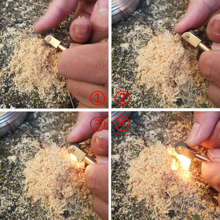 户外松明引火粉末bushcraft野炊易燃生火物工具