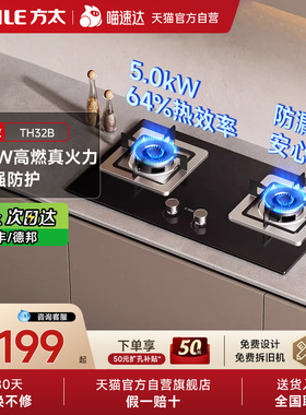 方太TH32B燃气灶煤气灶天然气液化气双灶具家用灶台官方01