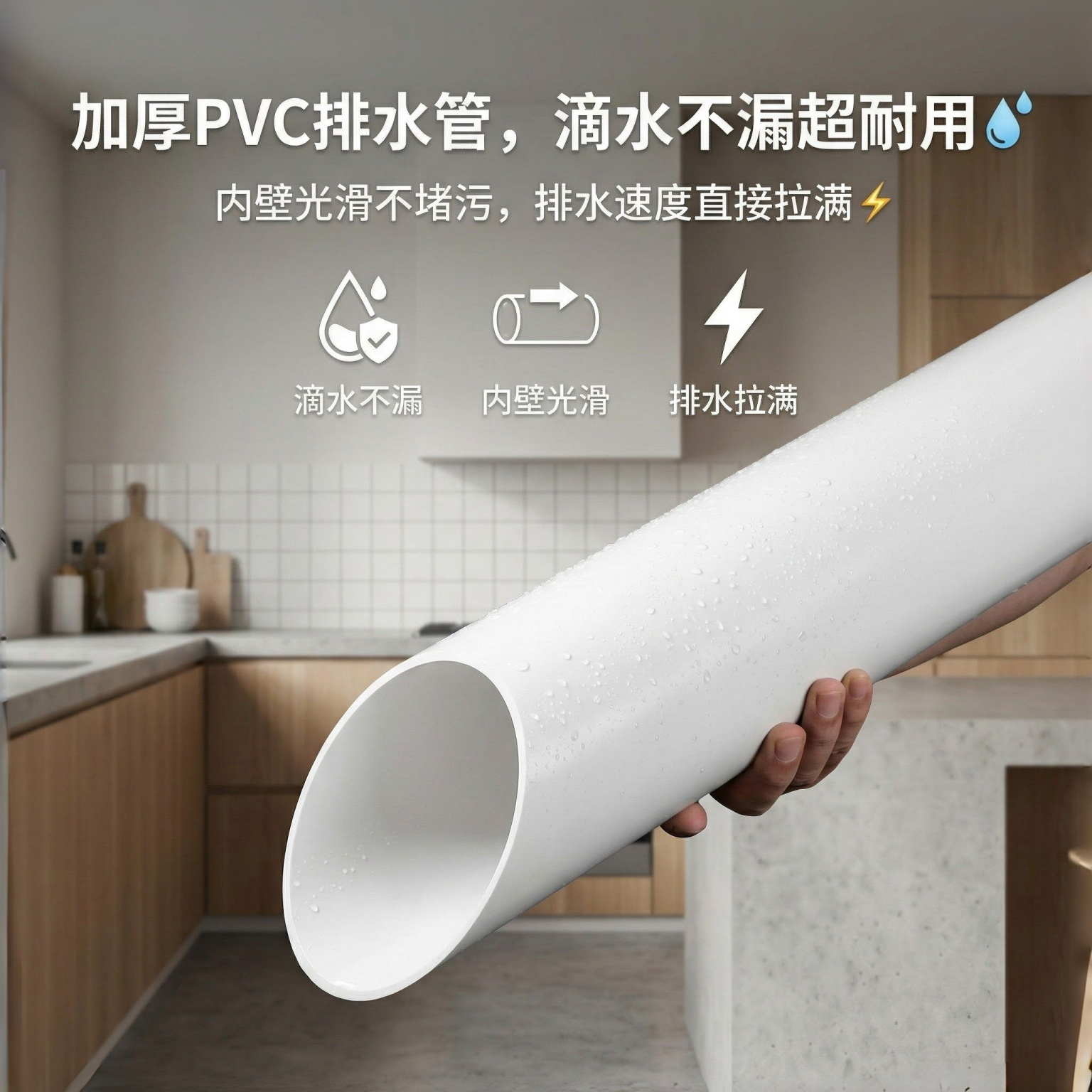 pvc管pvc水管pvc排水管110水管110排水管50排水管75雨水管,基础建材,UPVC管,淘宝优惠券,粉丝福利购,淘宝优惠卷