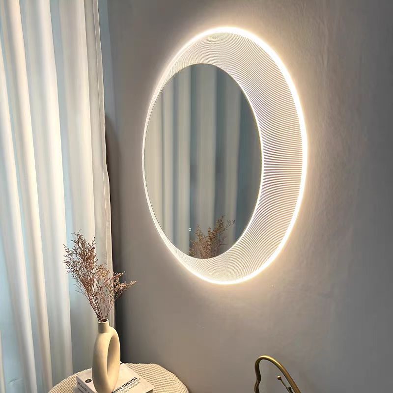 伊洛维特亚克力条纹艺术大圆镜