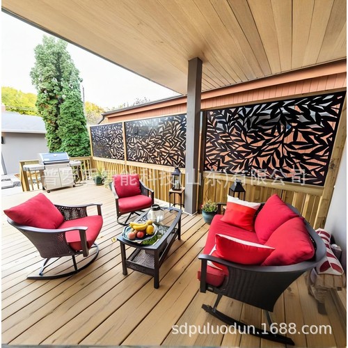 透视栏杆CNC护栏阳台防护围栏激光切割背景墙隔断屏风别墅大门